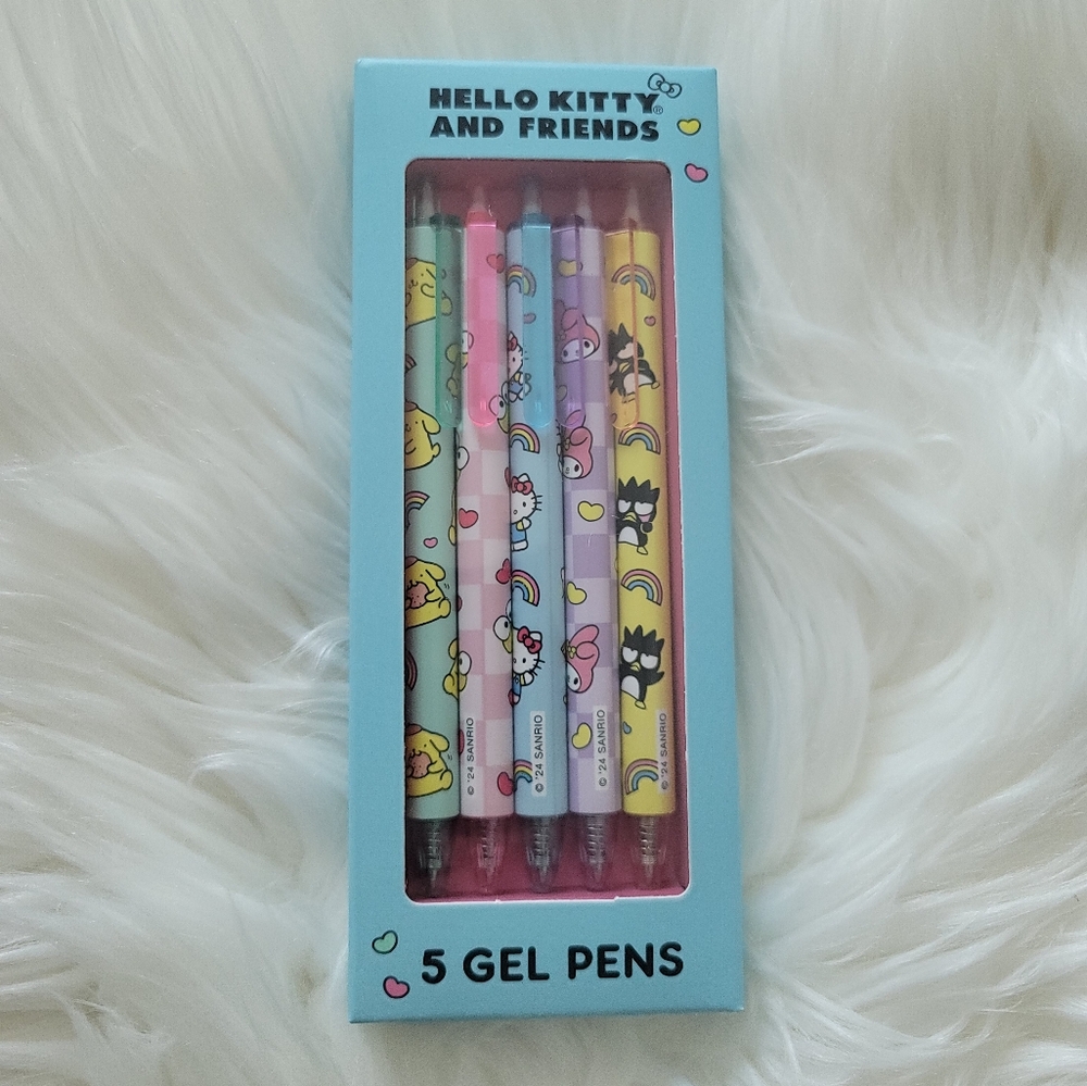 NEW Hello Kitty and Friends Gel Pens 5 Pack